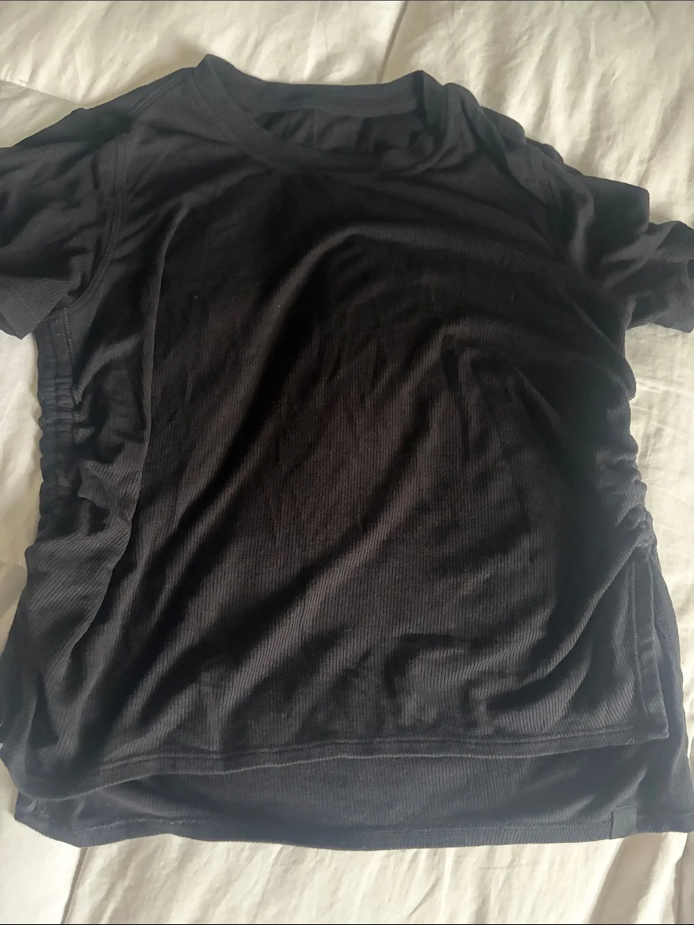 lululemon athletica Black Short Sleeve Crew Tee